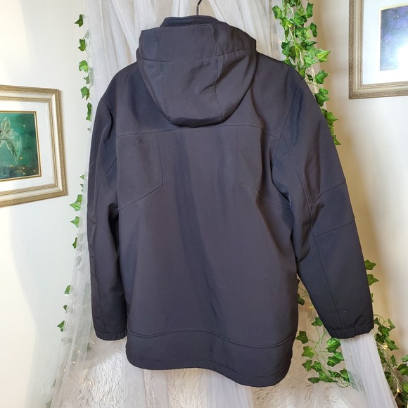 Vince Camuto Black Qeather Resistant Softshell Jacket with Zip Pockets Size L - Picture 3 of 9